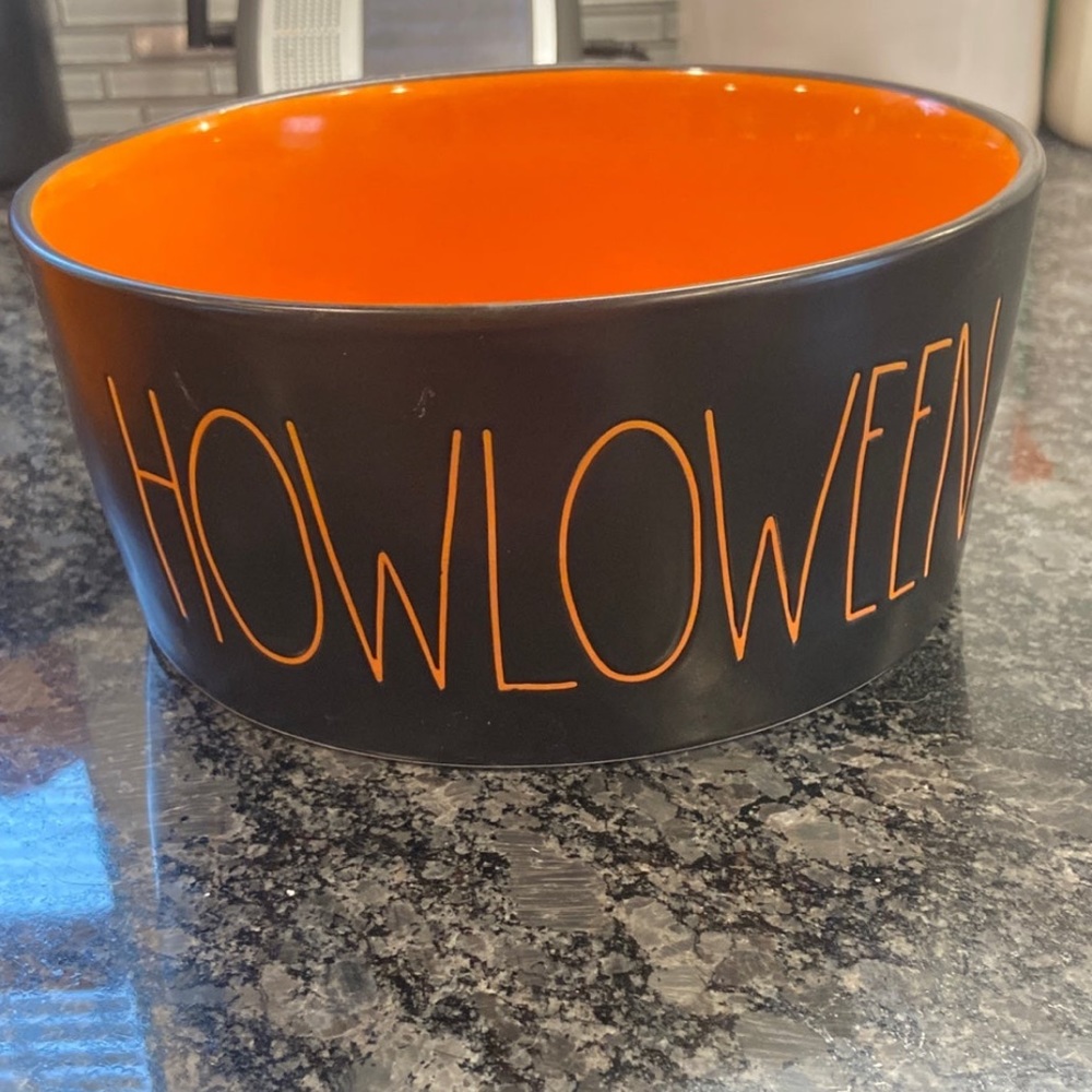 Rae Dunn dog Halloween bowl